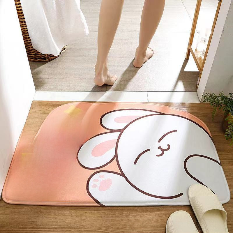 Cute Cartoon Non-Slip Absorbent Bathroom and Entryway Mat