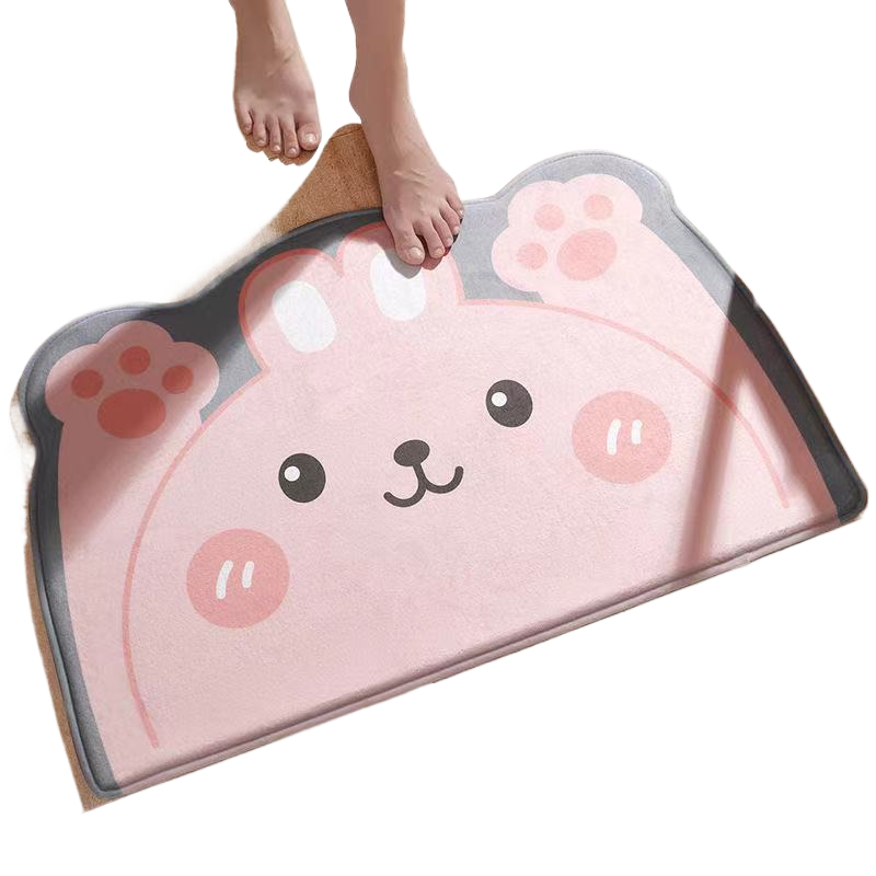 Cute Cartoon Non-Slip Absorbent Bathroom and Entryway Mat