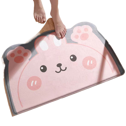 Cute Cartoon Non-Slip Absorbent Bathroom and Entryway Mat