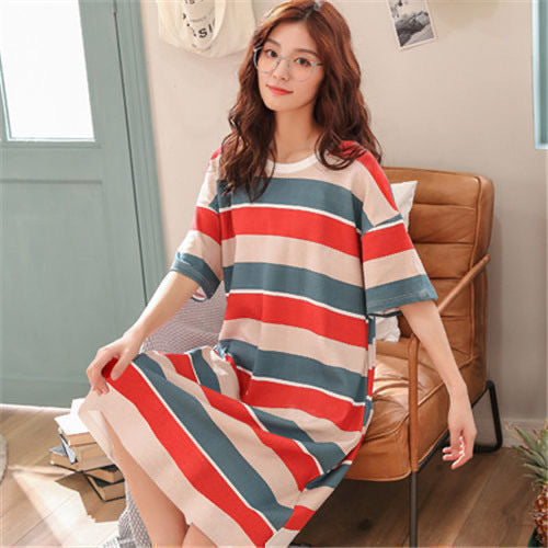 Cute Cartoon Short-Sleeve Nightdress