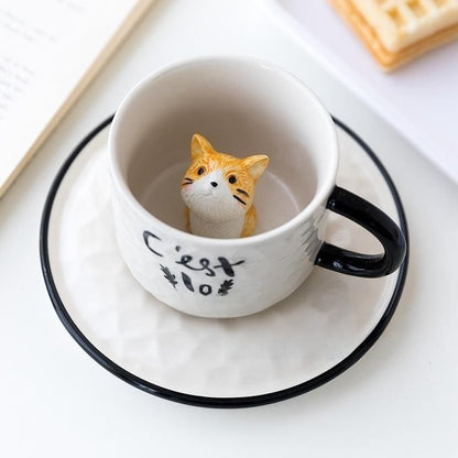 Cute Cat Ceramic Mug