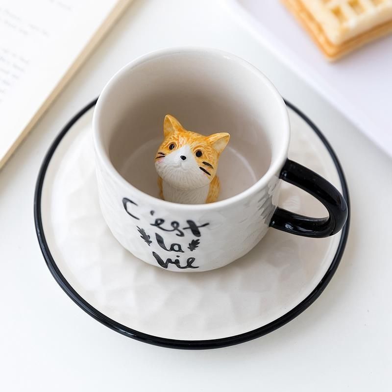 Cute Cat Ceramic Mug