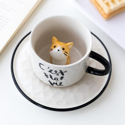 Cute Cat Ceramic Mug