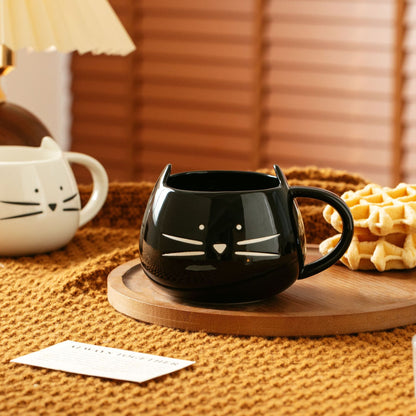 Cute cat ceramic mug
