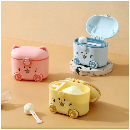 Cute Cat Design Baby Milk Powder Storage Container