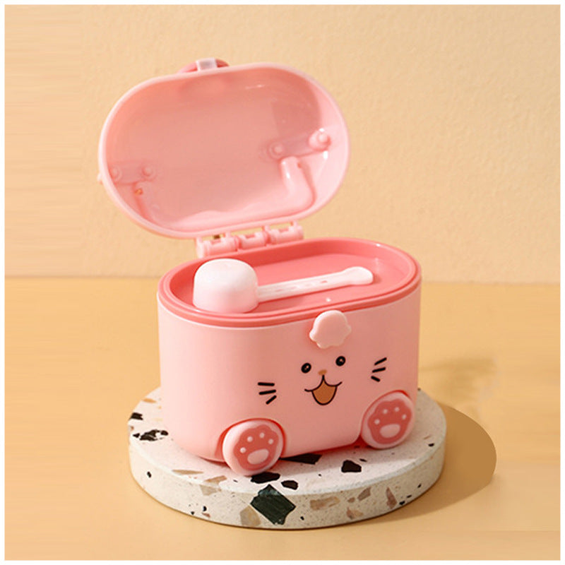 Cute Cat Design Baby Milk Powder Storage Container