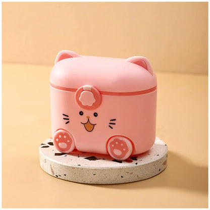 Cute Cat Design Baby Milk Powder Storage Container