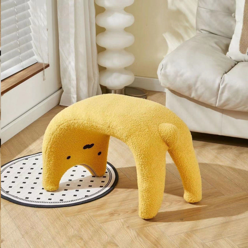 Cute Cat Design Wooden Stool