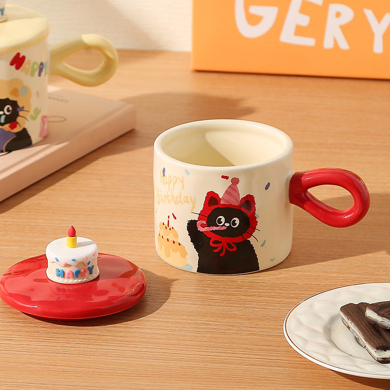 Cute cat gift box mugs