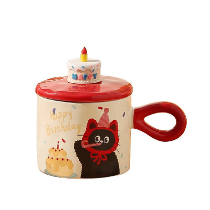 Cute cat gift box mugs
