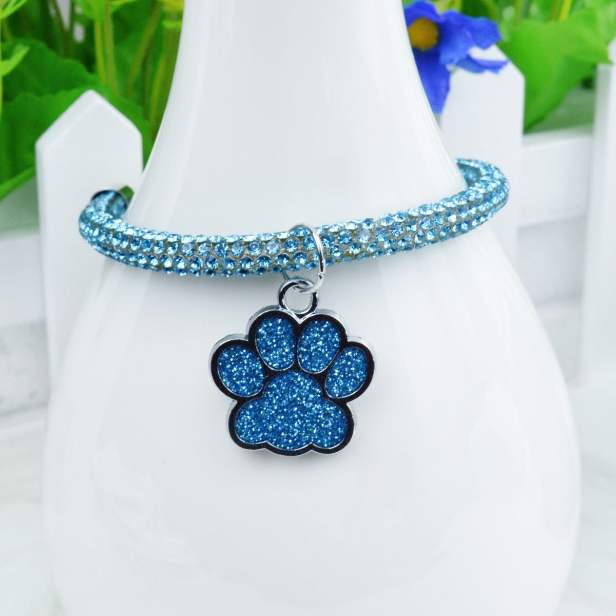 Cute cat paw chain cat and dog collar