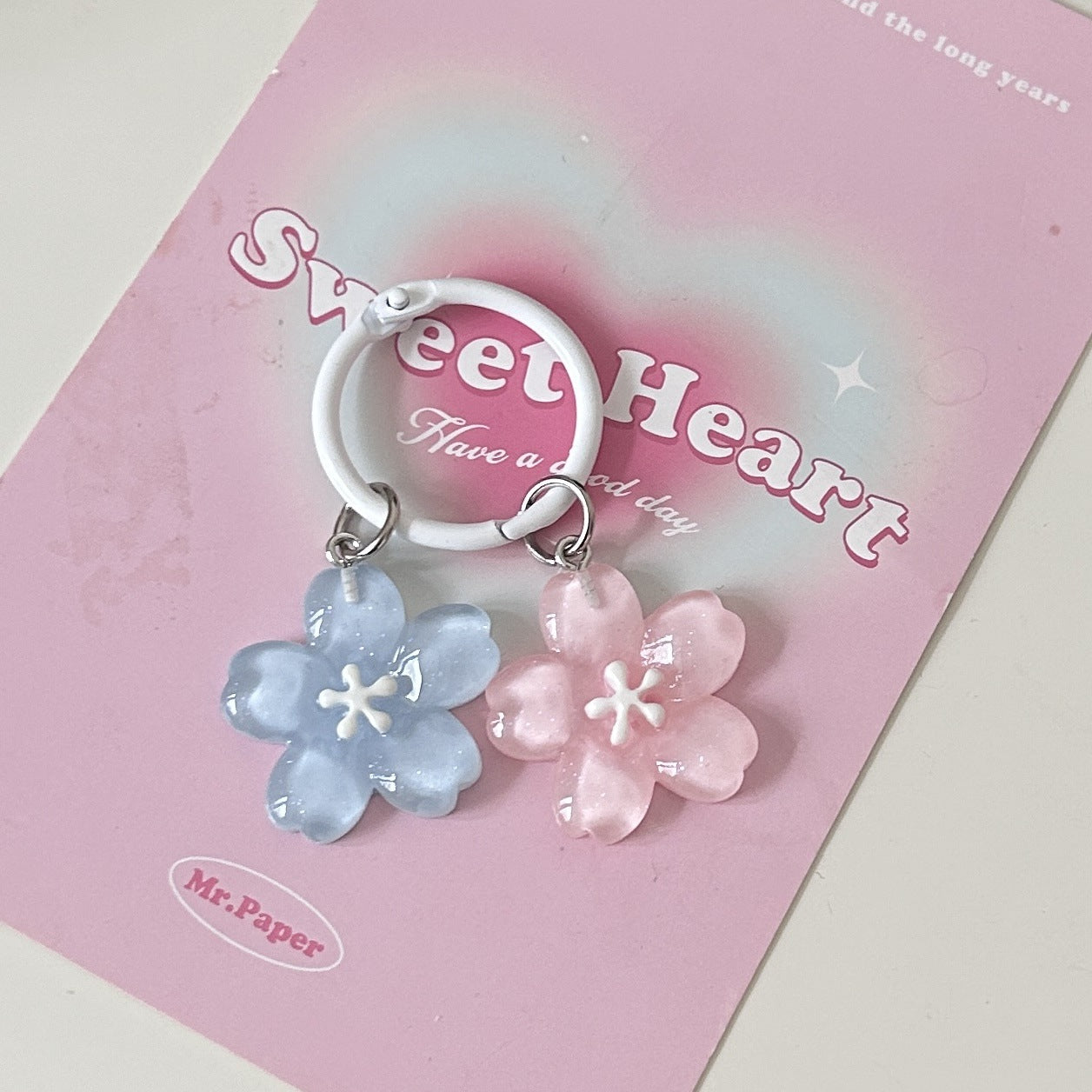 Cute Cherry Blossom Keychain