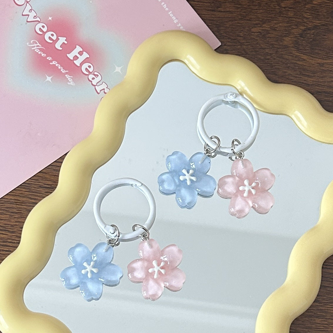 Cute Cherry Blossom Keychain