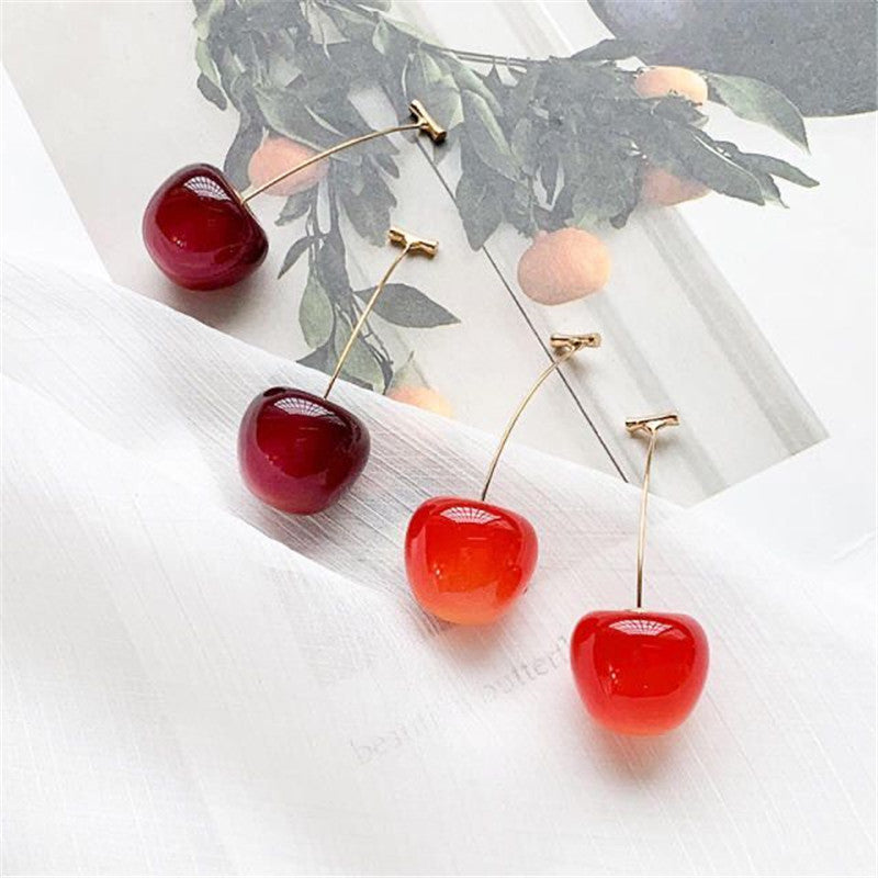 Cute Cherry Dangling Earrings