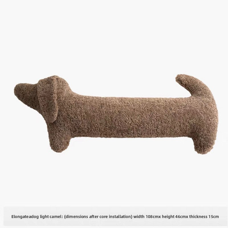 Cute Dachshund Plush Pillow for Sofa and Bed