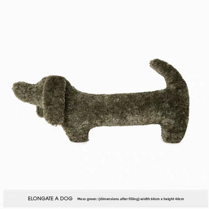 Cute Dachshund Plush Pillow for Sofa and Bed