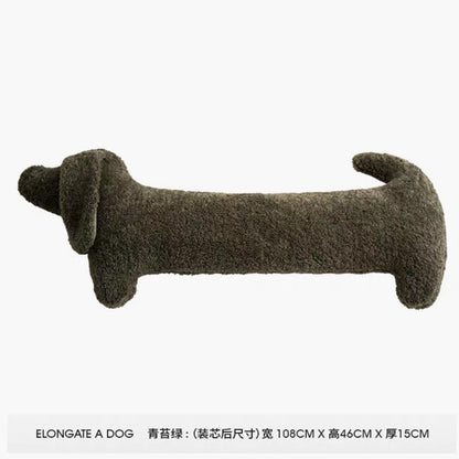 Cute Dachshund Plush Pillow for Sofa and Bed
