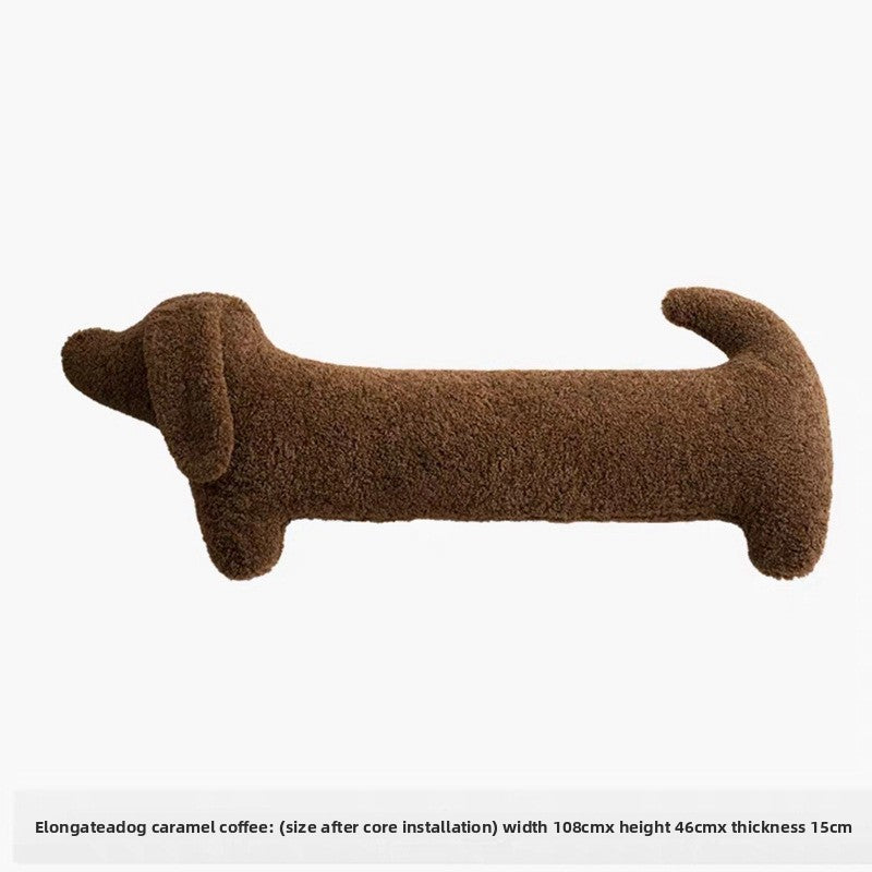 Cute Dachshund Plush Pillow for Sofa and Bed