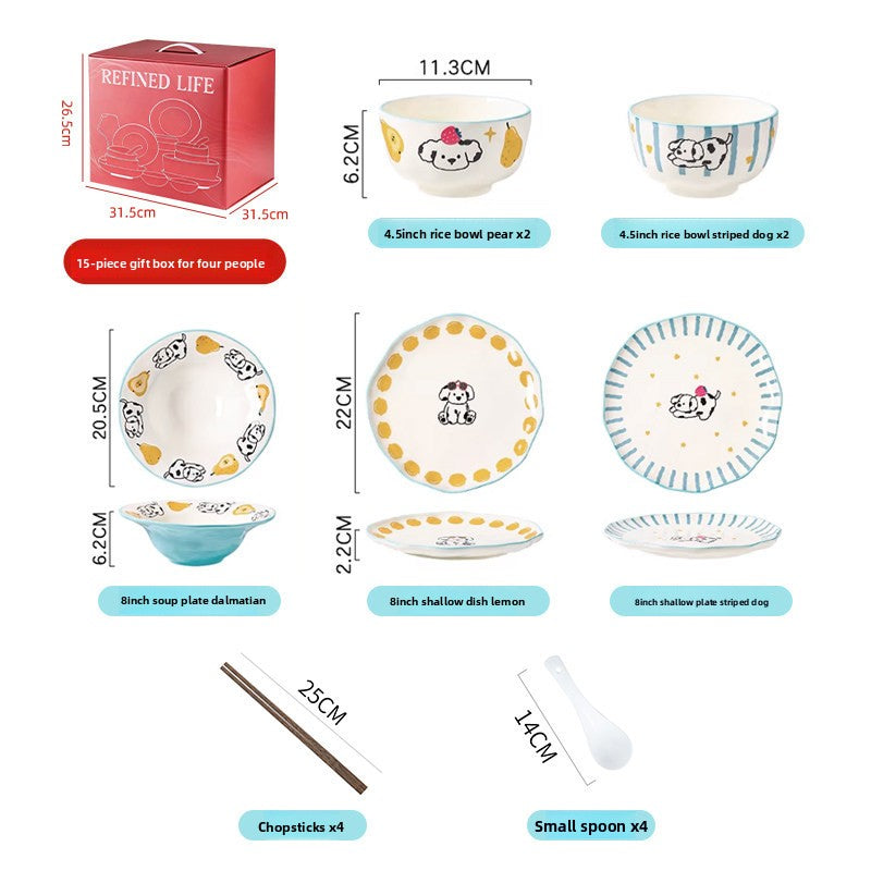Cute Dalmatian Dinnerware