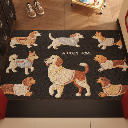 Cute Dog Design PVC Entrance Mat