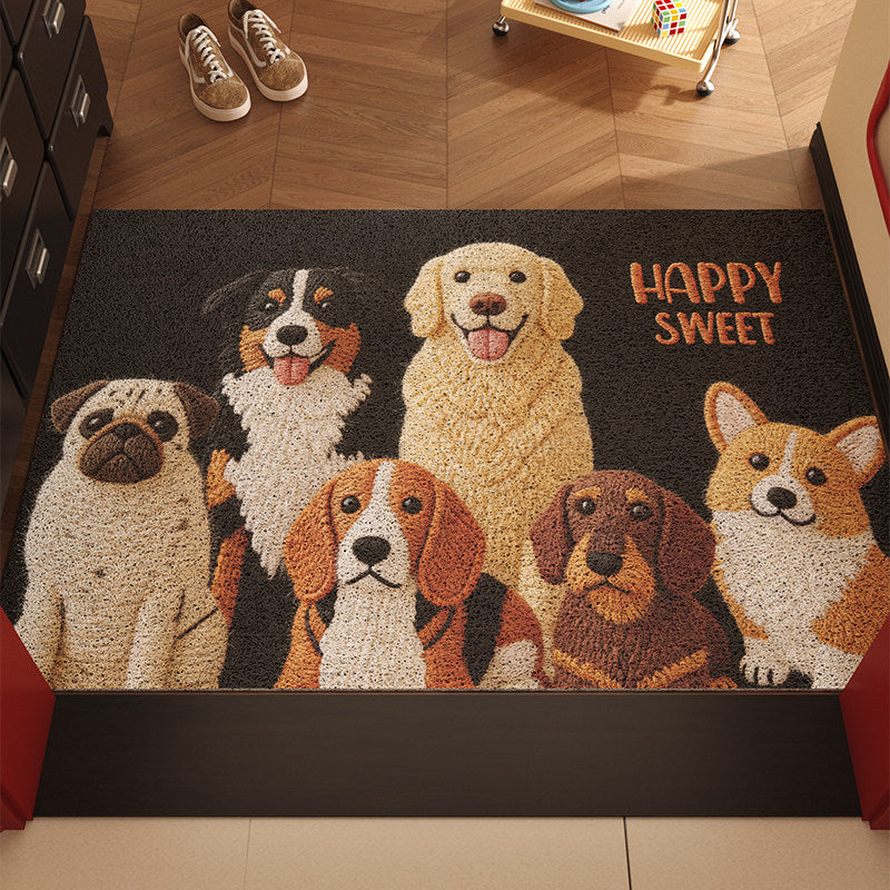 Cute Dog Design PVC Entrance Mat