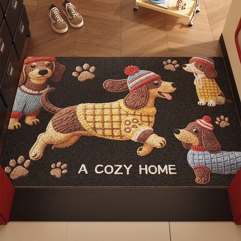 Cute Dog Design PVC Entrance Mat