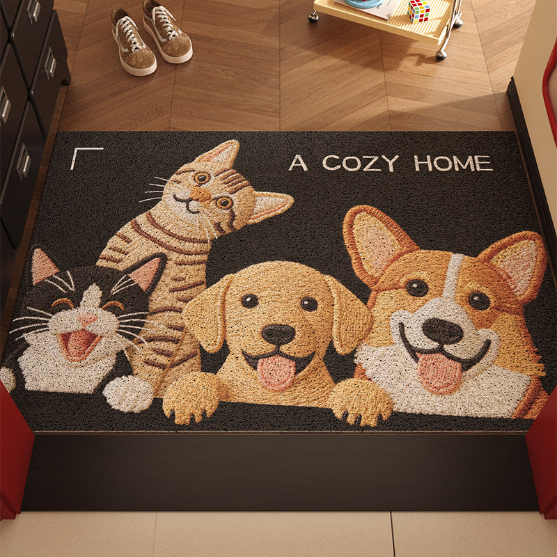 Cute Dog Design PVC Entrance Mat