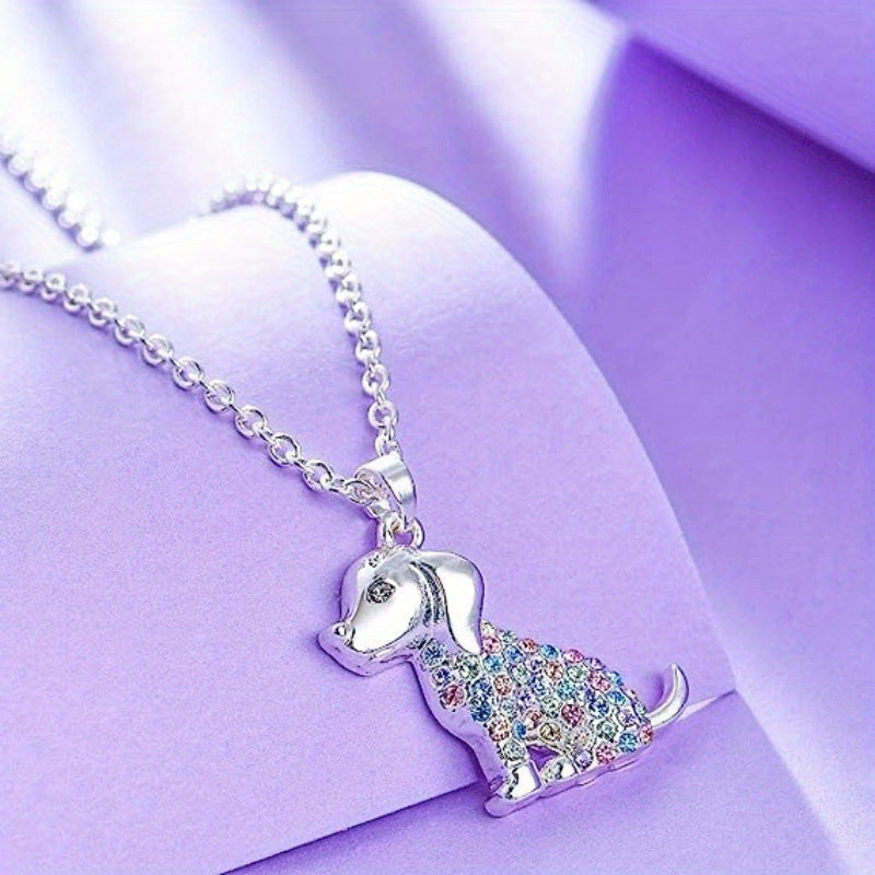 Cute Dog Pendant Alloy Necklace