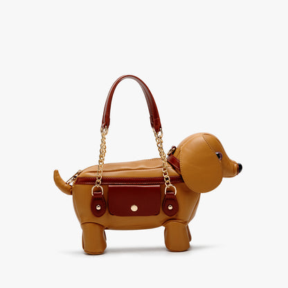 Cute Dog-Shaped Crossbody Bag