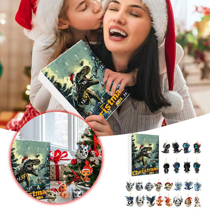 Cute Dragon Baby Christmas Countdown Blind Box Holiday Decoration