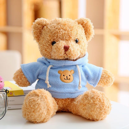 Cute Dressed Plush Teddy Bear Doll, Soft Stuffed Animal Toy for Gift (Multiple Styles & Sizes)