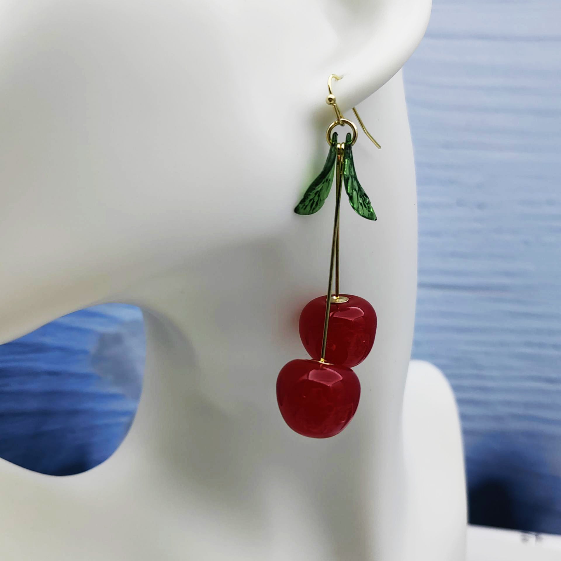 Cute Fruit Cherry Earrings