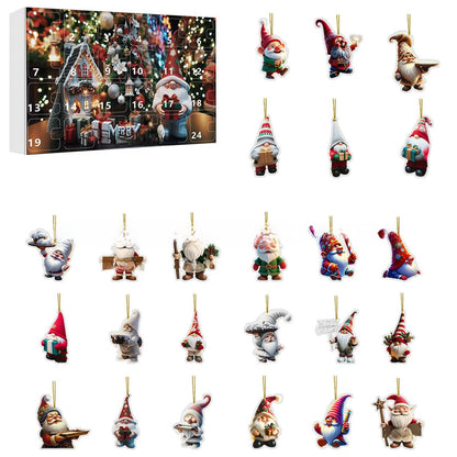 Cute Gnome Acrylic Hanging Ornament Christmas Blind Box