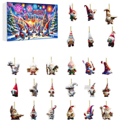 Cute Gnome Acrylic Hanging Ornament Christmas Blind Box
