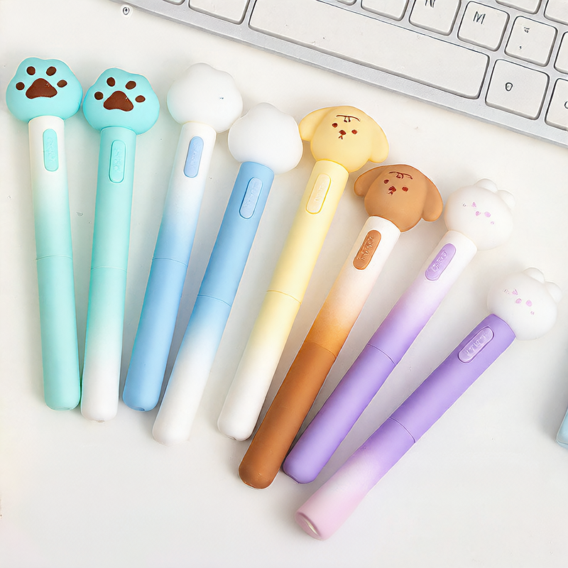 Cute Gradient Gel Pen with Soft Grip