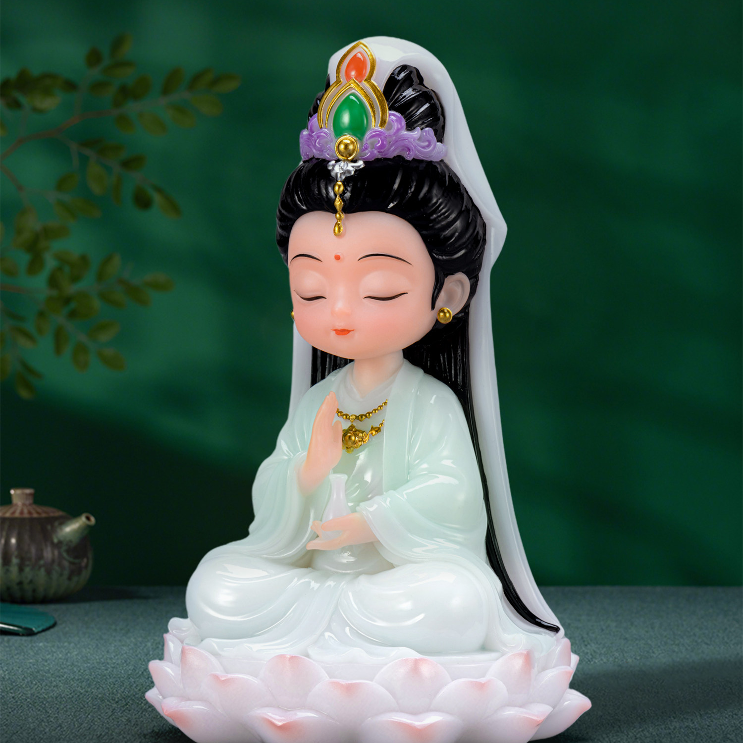 Cute Guanyin Bodhisattva Desktop Decoration