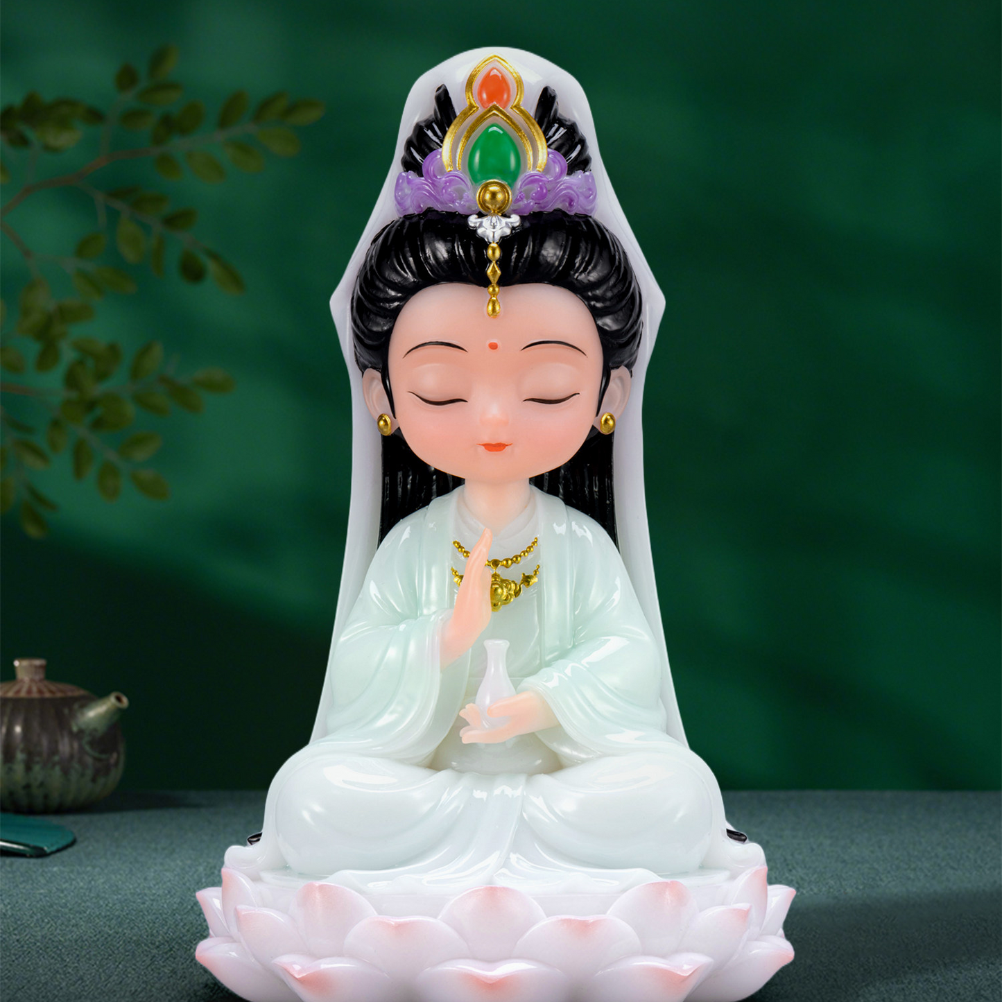 Cute Guanyin Bodhisattva Desktop Decoration