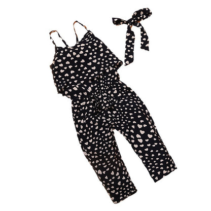 Cute halter one-piece children's clothing