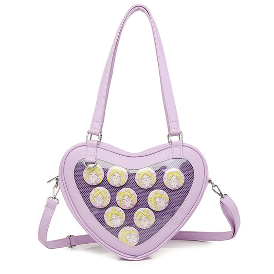 Cute Heart Shaped Messenger Bag