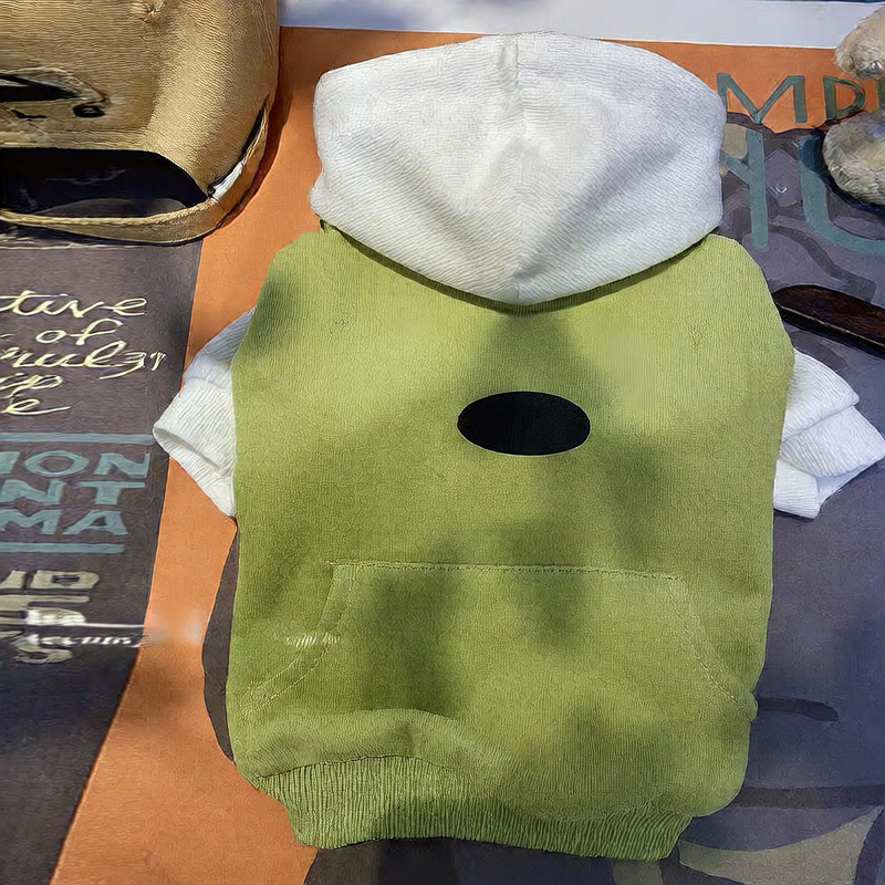 Cute hooded and fleece warm hoodie dog clothing