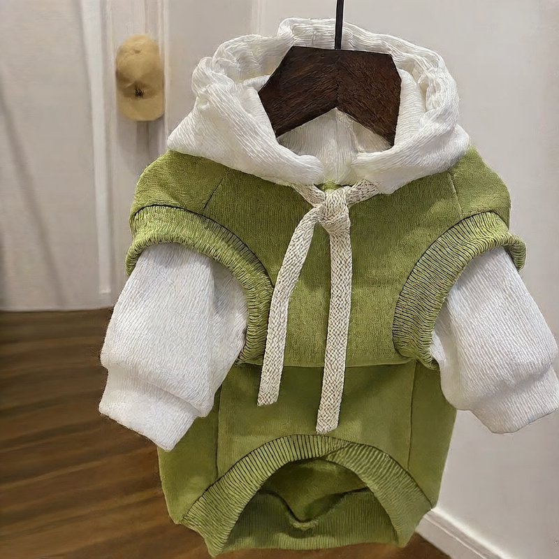 Cute hooded and fleece warm hoodie dog clothing