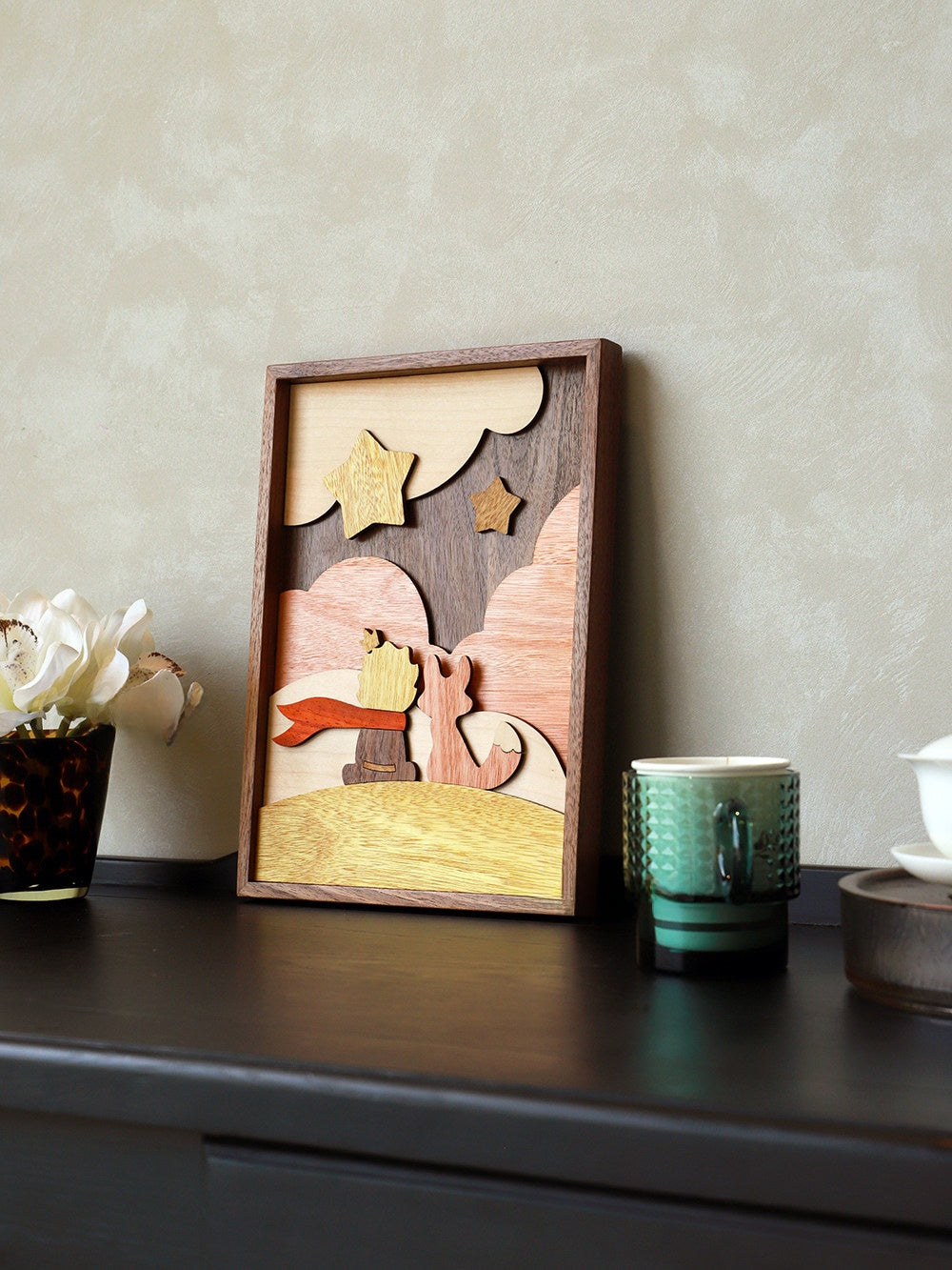 Cute Little Prince Wooden Puzzle Painting