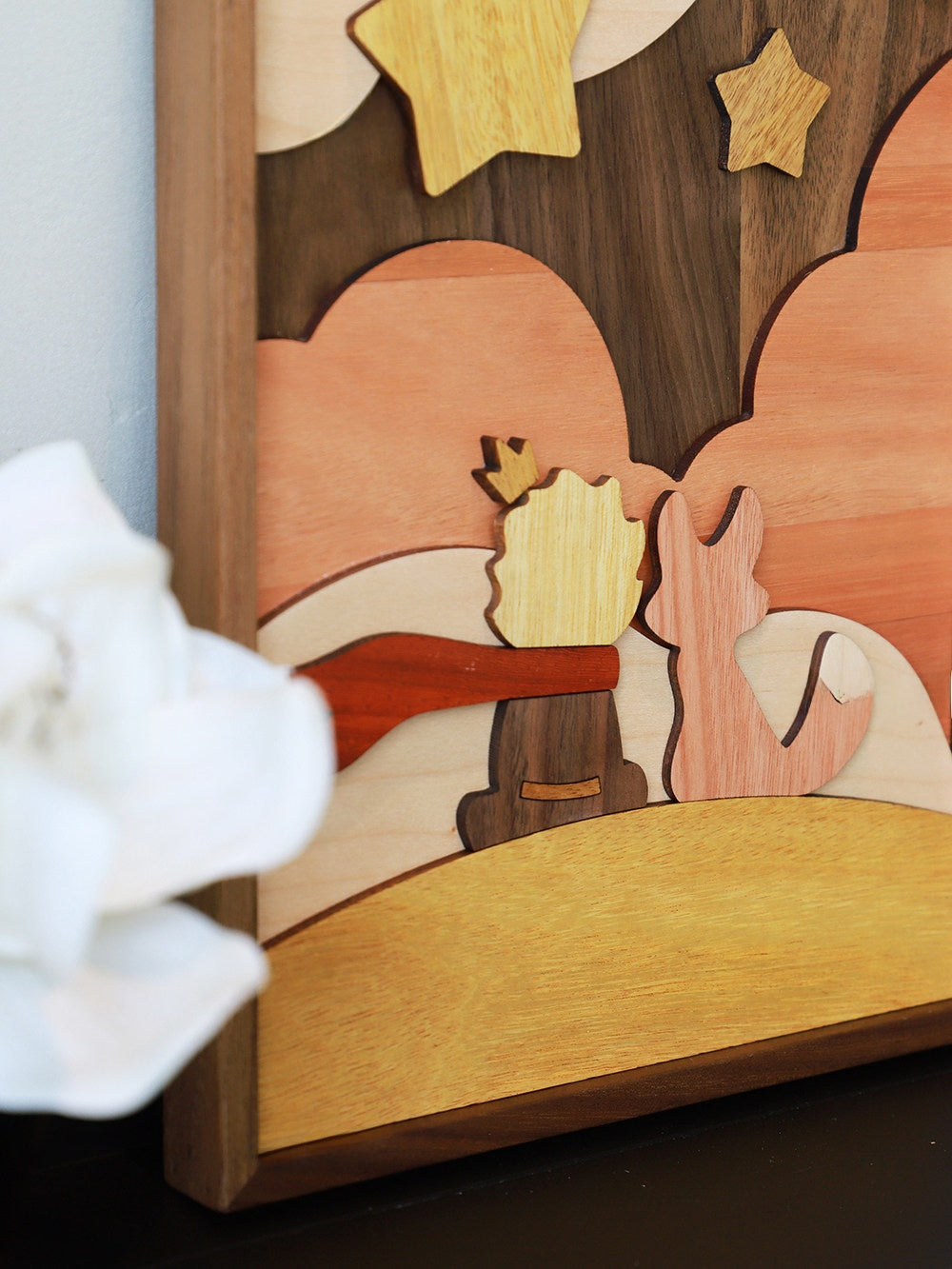 Cute Little Prince Wooden Puzzle Painting
