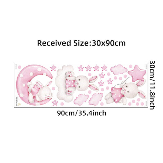 Cute little rabbit wall sticker