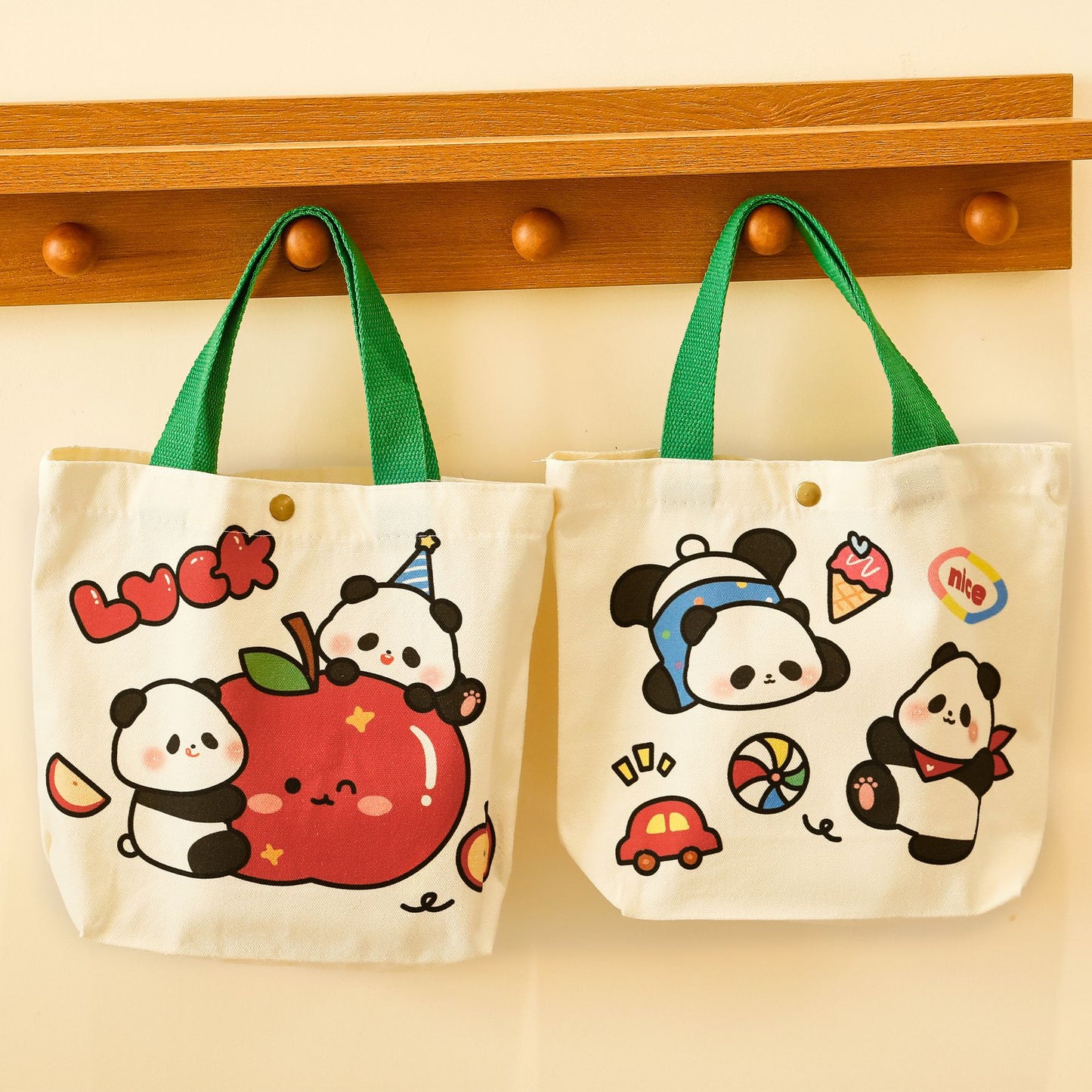 Cute Panda Canvas Bag