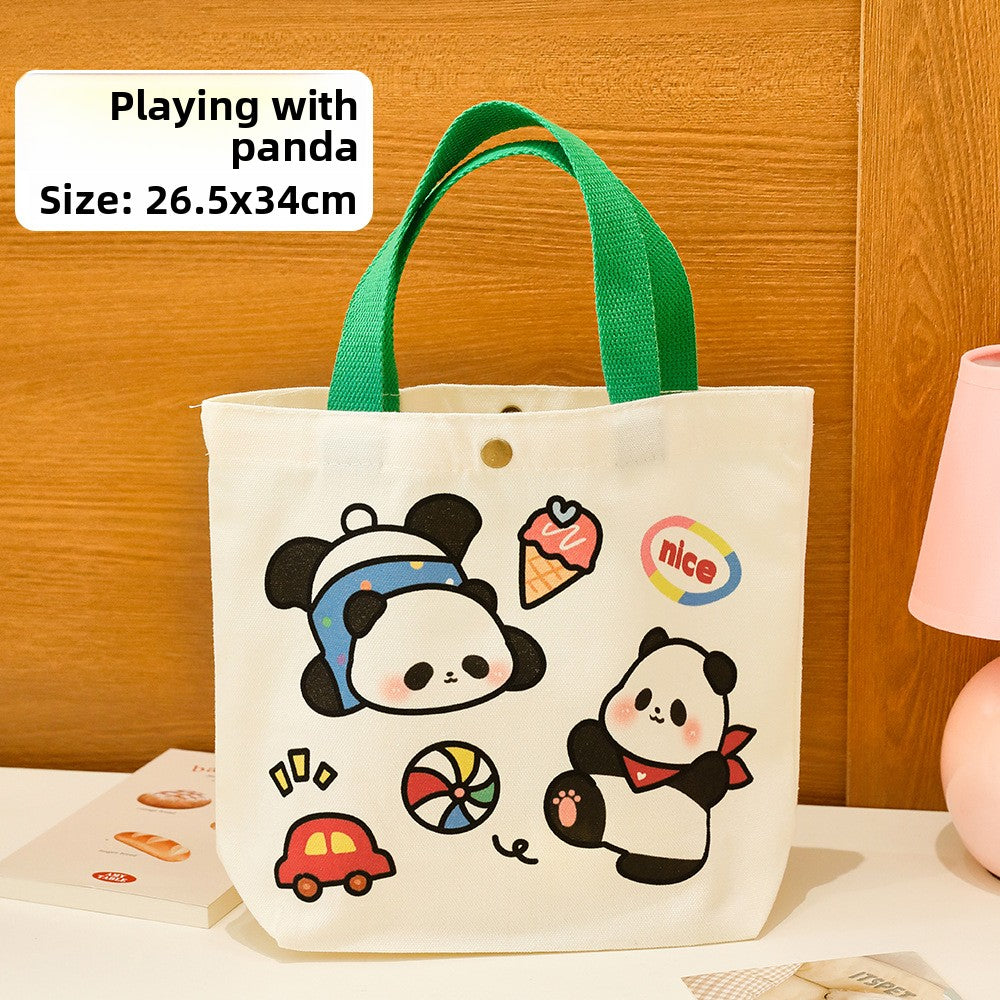Cute Panda Canvas Bag