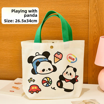 Cute Panda Canvas Bag