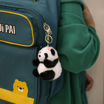 Cute Panda Plush Backpack Pendant