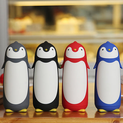 Cute Penguin Double-Layer Glass Cup