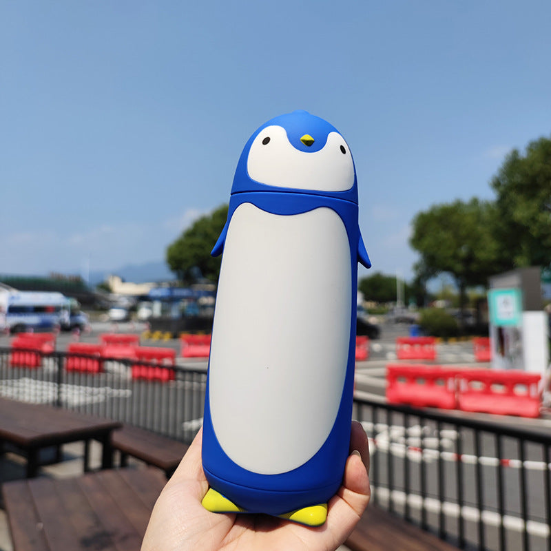 Cute Penguin Double-Layer Glass Cup